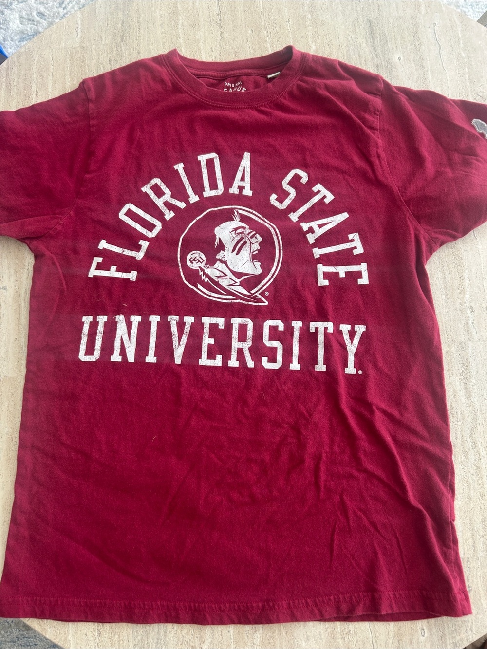 Florida State University Women's Garnet Short Sleeve Crew Tee